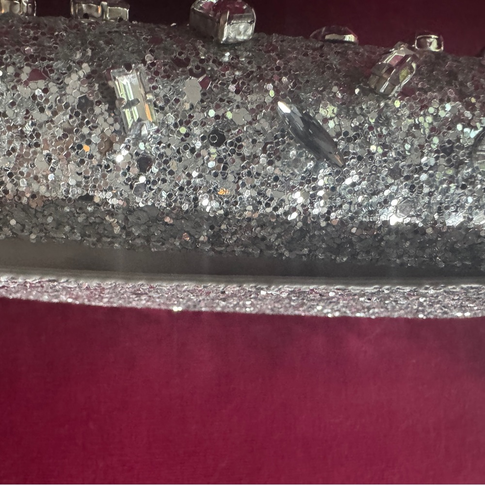 Kate Spade Silver Glitter Clutch - Picture 4 of 9